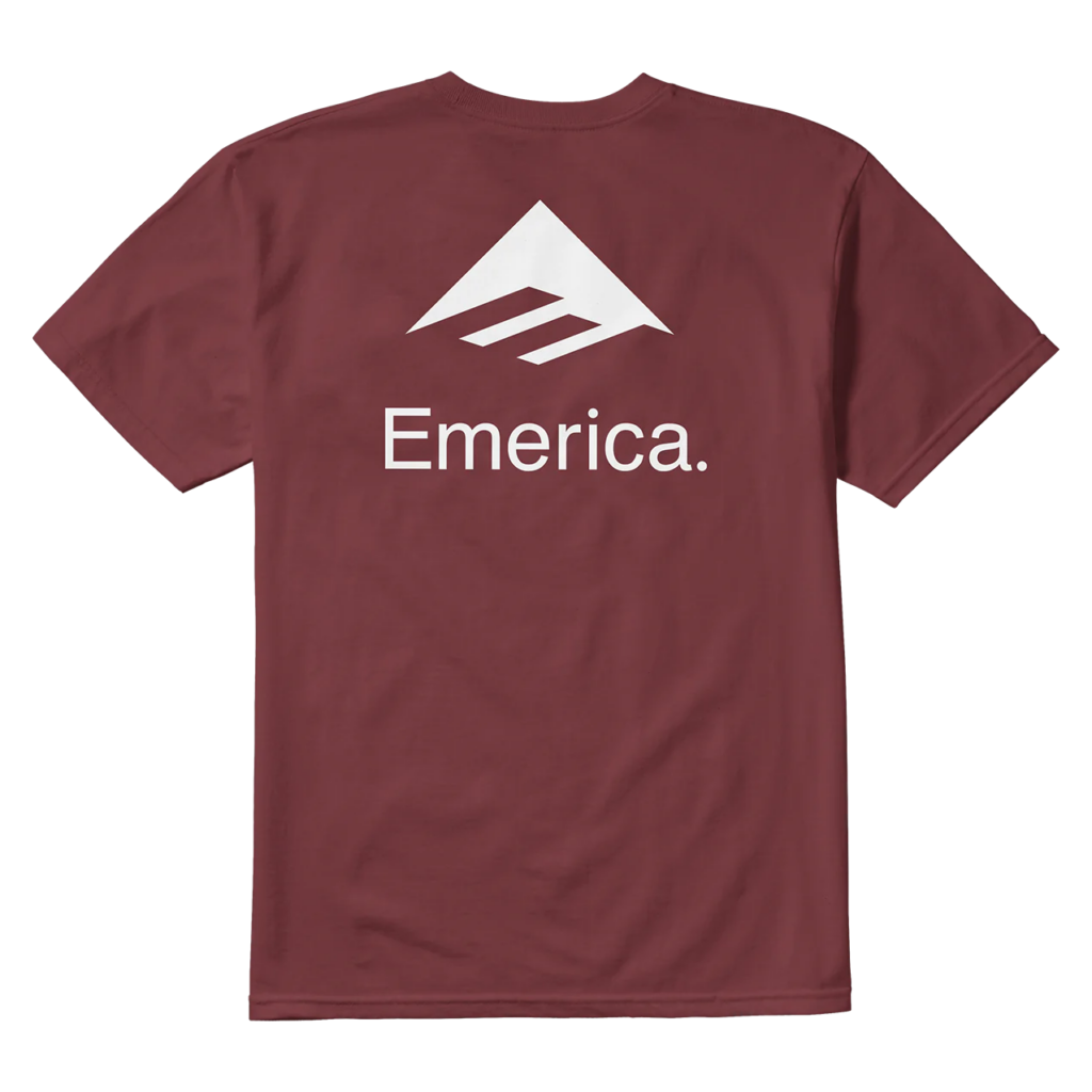 Camiseta Emerica Lockup Burgundy