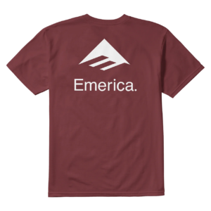Camiseta Emerica Lockup Burgundy