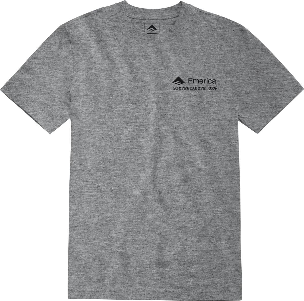 Camiseta Emerica 6Ft Above Skeleton Heather Grey - Image 2