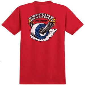 Camiseta Spitfire Burnout Red