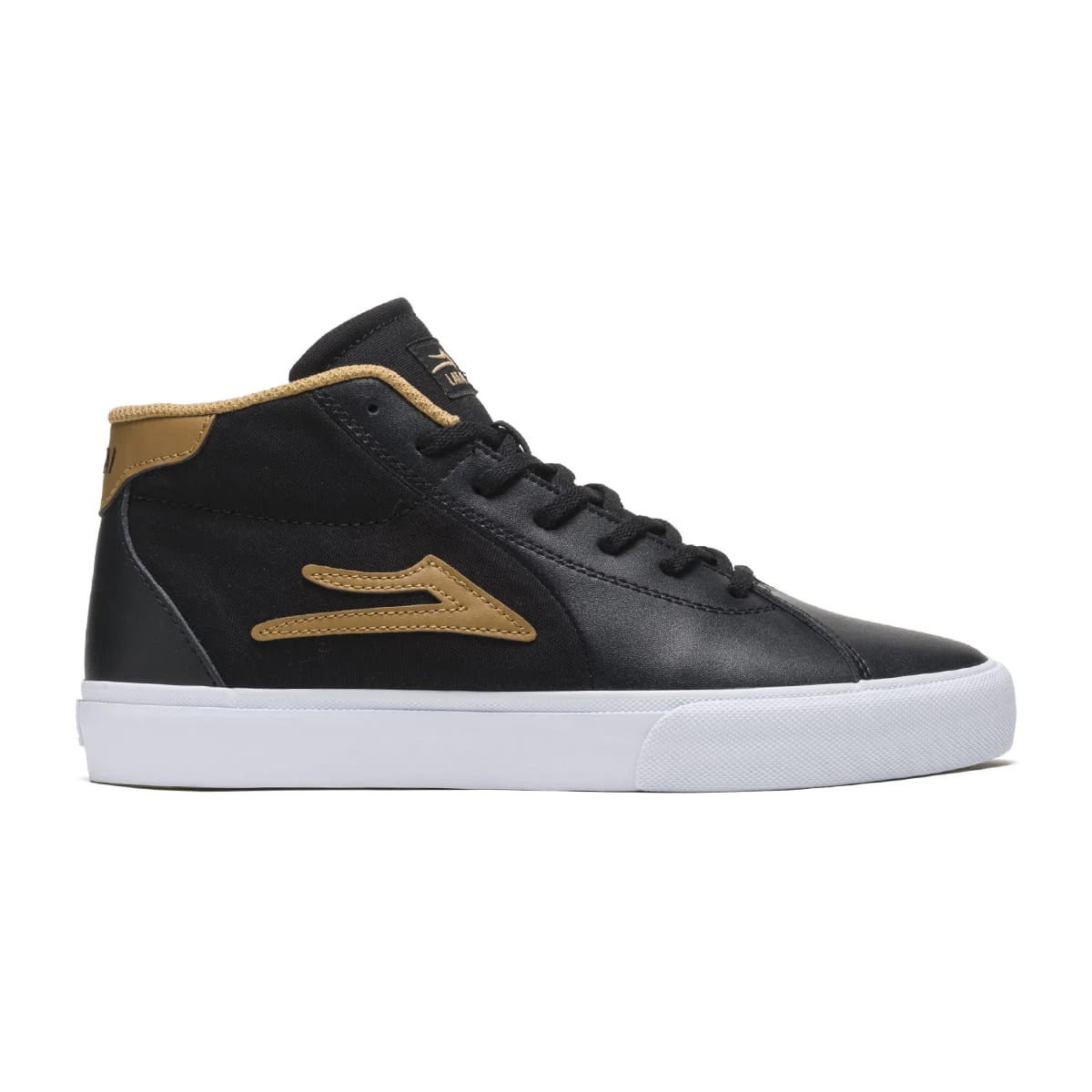 Zapatillas Lakai Flaco II Mid Black/Tobacco Leather - Image 3