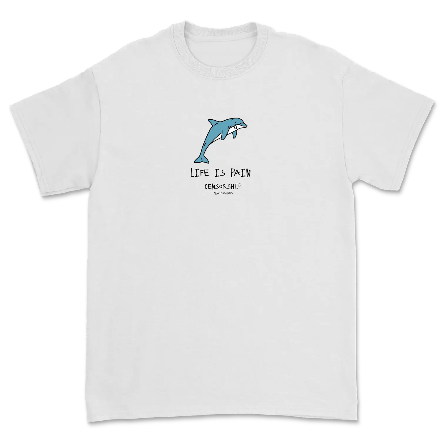Camiseta Censorship Life Is Pain White