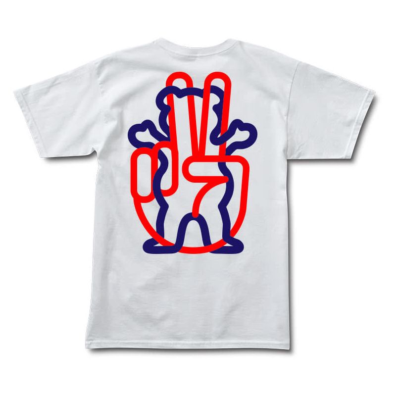 Camiseta Grizzly Peace Out White