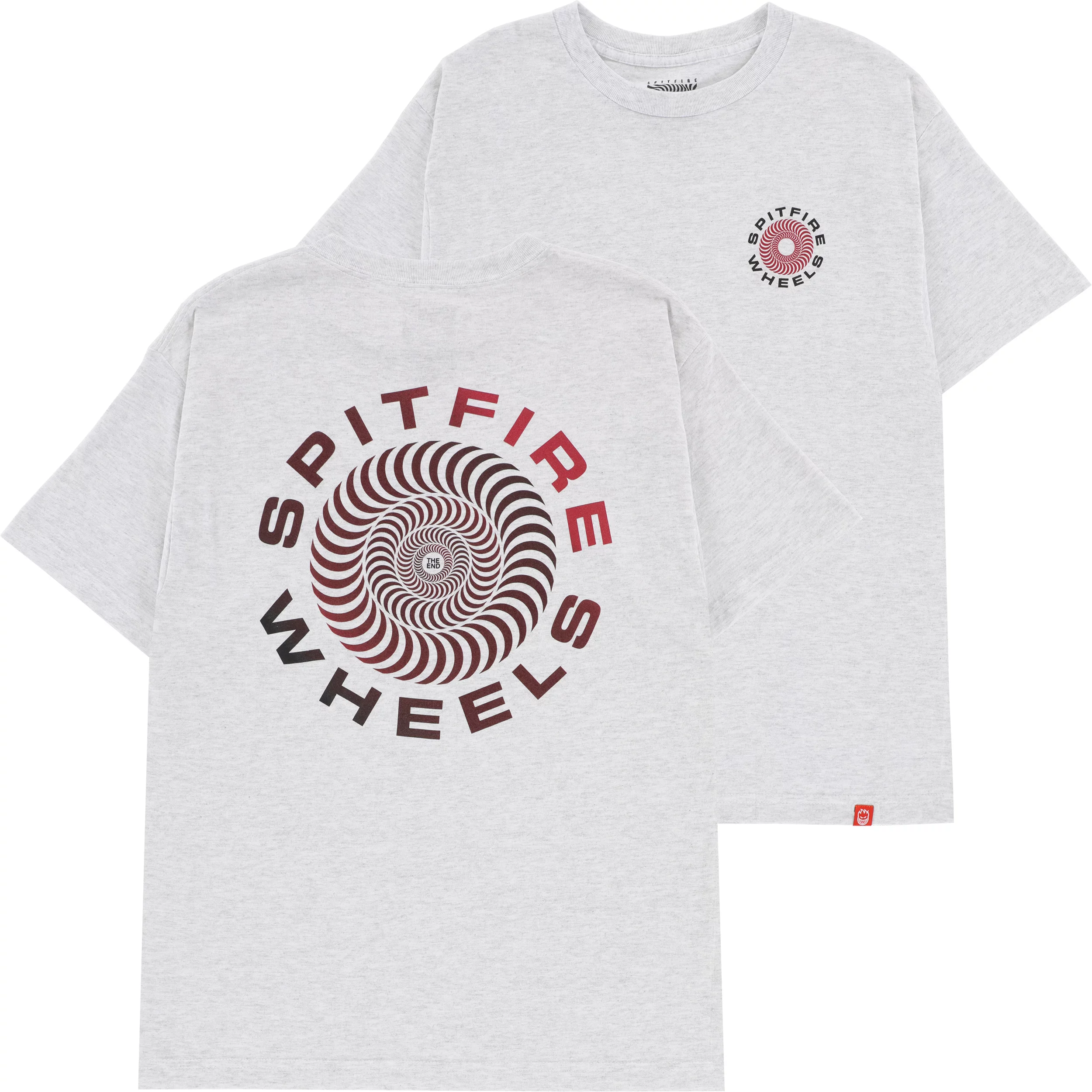 Camiseta Spitfire Classic 87 Swirl Fade Ash